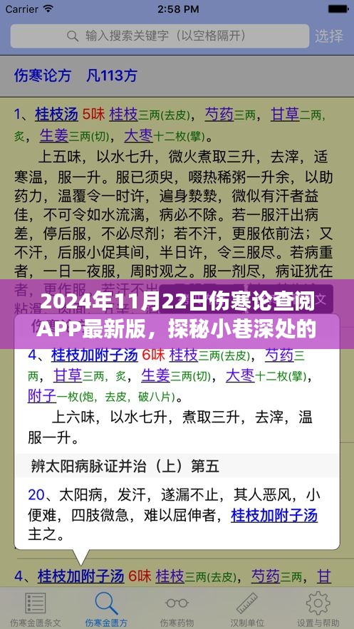 探秘小巷深處的傷寒秘境，體驗最新版傷寒論查閱APP的奇妙之旅