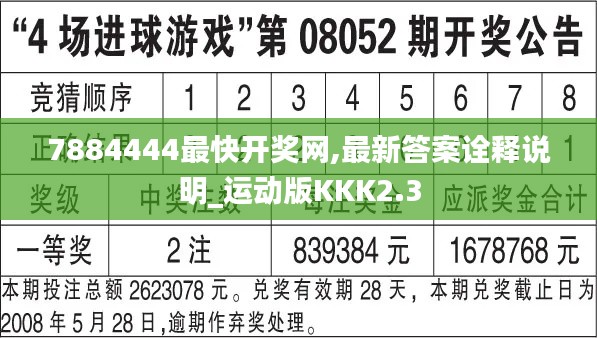 7884444最快開獎網,最新答案詮釋說明_運動版KKK2.3