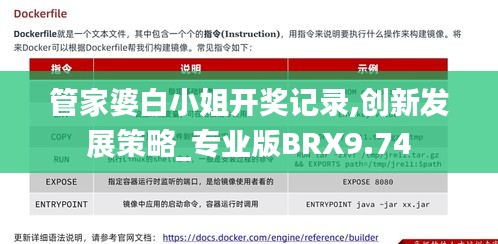 管家婆白小姐開獎(jiǎng)記錄,創(chuàng)新發(fā)展策略_專業(yè)版BRX9.74