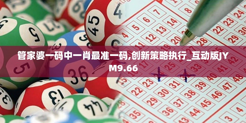 管家婆一碼中一肖最準(zhǔn)一碼,創(chuàng)新策略執(zhí)行_互動版JYM9.66