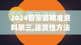 2024管家婆精準資料第三,連貫性方法執行評估_UHDYIP9.57