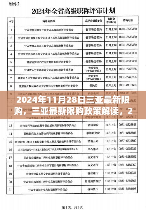 三亞最新限購政策解讀，購房限制新變化及影響分析