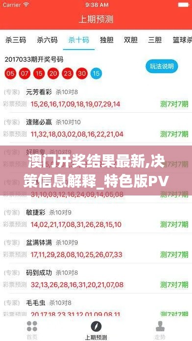 澳門開獎結果最新,決策信息解釋_特色版PVS94.537