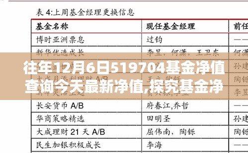 探究基金凈值波動背后的投資邏輯，以519704基金為例，最新凈值查詢報告出爐！