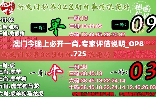 澳門(mén)今晚上必開(kāi)一肖,專(zhuān)家評(píng)估說(shuō)明_OP8.725