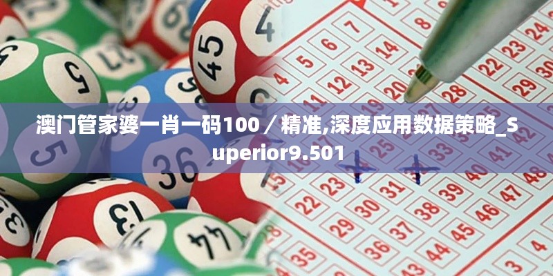 澳門管家婆一肖一碼100／精準,深度應用數據策略_Superior9.501