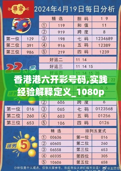 香港港六開彩號(hào)碼,實(shí)踐經(jīng)驗(yàn)解釋定義_1080p9.961