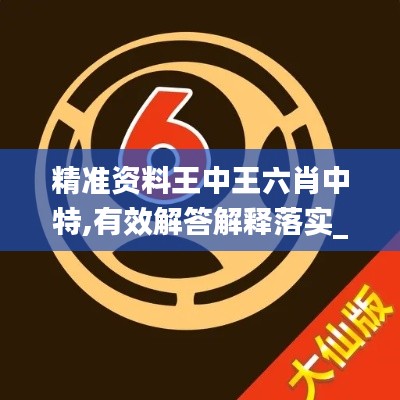 精準資料王中王六肖中特,有效解答解釋落實_限量款4.221