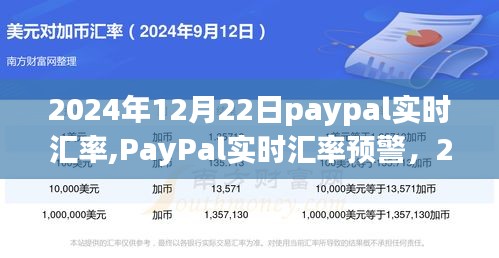 2024年12月22日PayPal實時匯率走勢分析與預(yù)測，匯率預(yù)警及市場動態(tài)