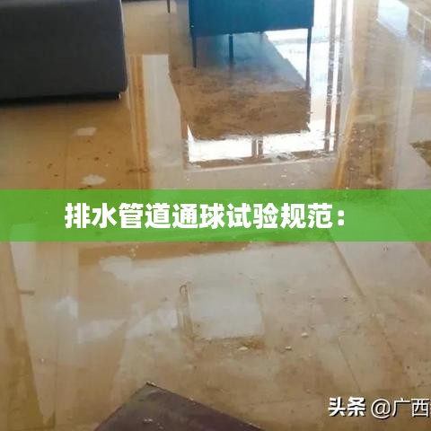 排水管道通球試驗規(guī)范： 