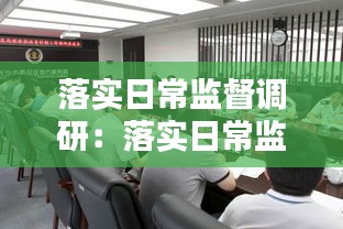 落實日常監督調研：落實日常監督和督促指導責任情況 