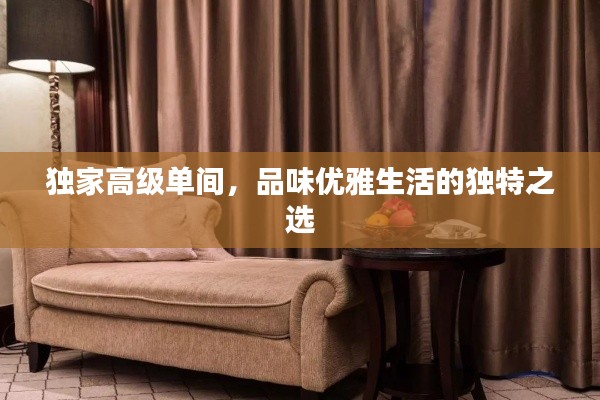 獨家高級單間，品味優(yōu)雅生活的獨特之選