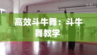 高效斗牛舞：斗牛舞教學 