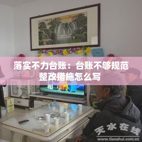 落實不力臺賬：臺賬不夠規(guī)范整改措施怎么寫 
