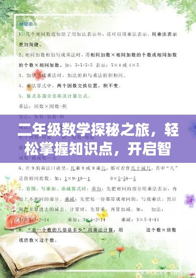 二年級數學探秘之旅，輕松掌握知識點，開啟智慧之門！