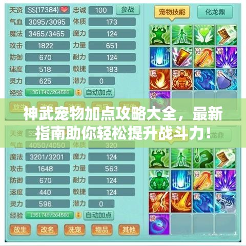 神武寵物加點攻略大全，最新指南助你輕松提升戰斗力！