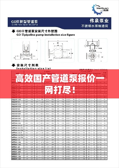 高效國產(chǎn)管道泵報價一網(wǎng)打盡！