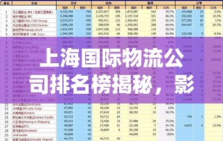 上海國際物流公司排名榜揭秘，影響力與服務質量一覽