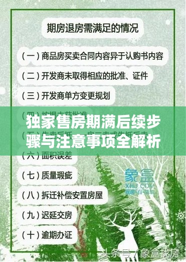 獨家售房期滿后續步驟與注意事項全解析