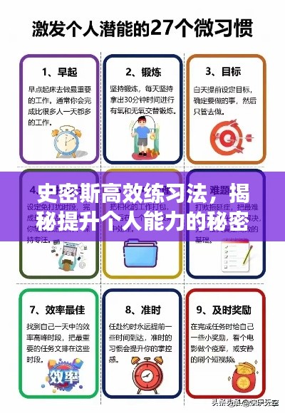 史密斯高效練習法，揭秘提升個人能力的秘密武器！