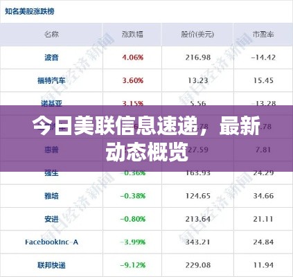 今日美聯信息速遞，最新動態概覽