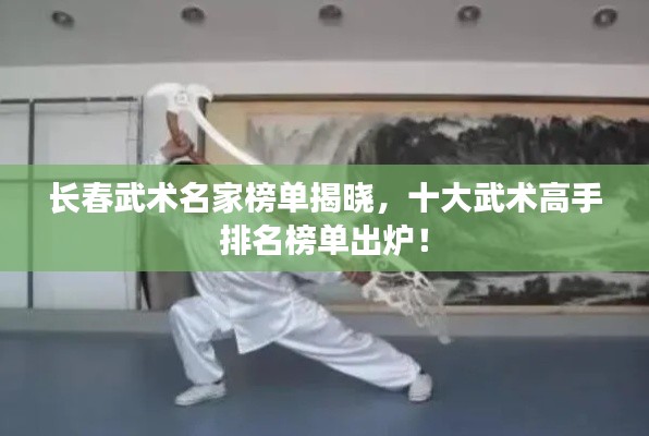 長(zhǎng)春武術(shù)名家榜單揭曉，十大武術(shù)高手排名榜單出爐！